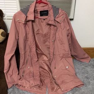 Cute pink trench coat